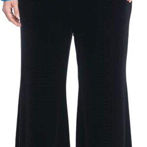 Comfortable Plus-Size Velvet Wide-Leg Pants - 31.75 Inseam for All Occasions